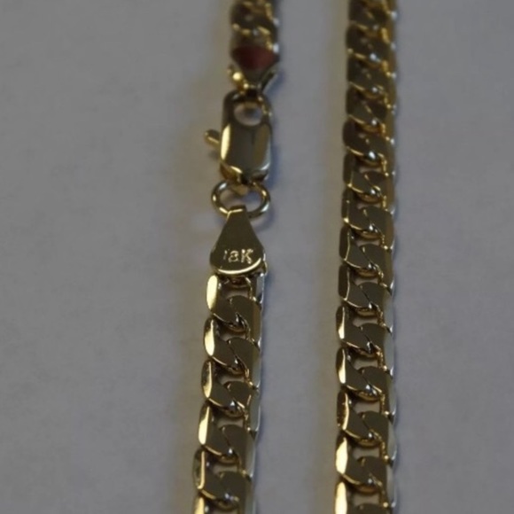 New 18k Gold Unisex Cuban Link Classic Minimalist Chain Handcrafted Necklace - Picture 3 of 16